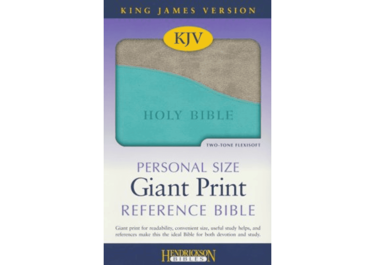 turquoise and great giant print bible