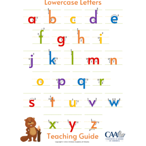 final Copy of Lowercase Letters TG
